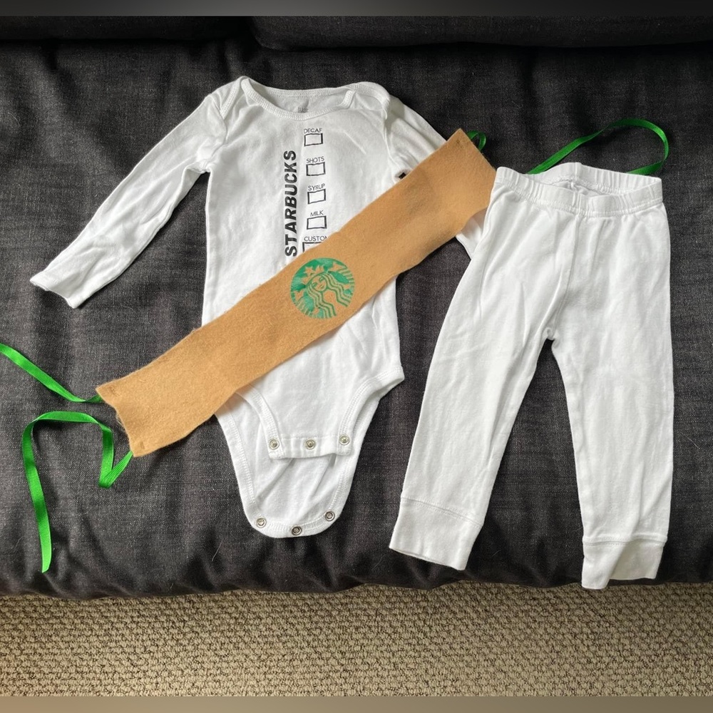 Baby Starbucks Cup Costume size 12 Months